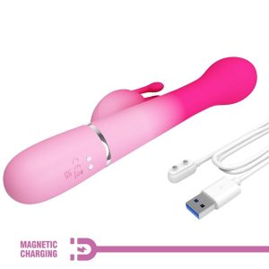 Pretty Love Dejon 3 IN 1 Multifunktions-Rabbit-Vibrator mit Perlenkette, Rosa Pretty Love Dejon 3 IN 1 Multifunktions-Rabbit-Vibrator mit Perlenkette, Rosa – Bild 10