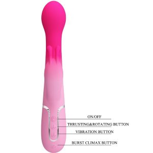 Pretty Love Dejon 3 IN 1 Multifunktions-Rabbit-Vibrator mit Perlenkette, Rosa Pretty Love Dejon 3 IN 1 Multifunktions-Rabbit-Vibrator mit Perlenkette, Rosa – Bild 9