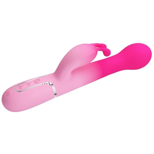 Pretty Love Dejon 3 IN 1 Multifunktions-Rabbit-Vibrator mit Perlenkette, Rosa