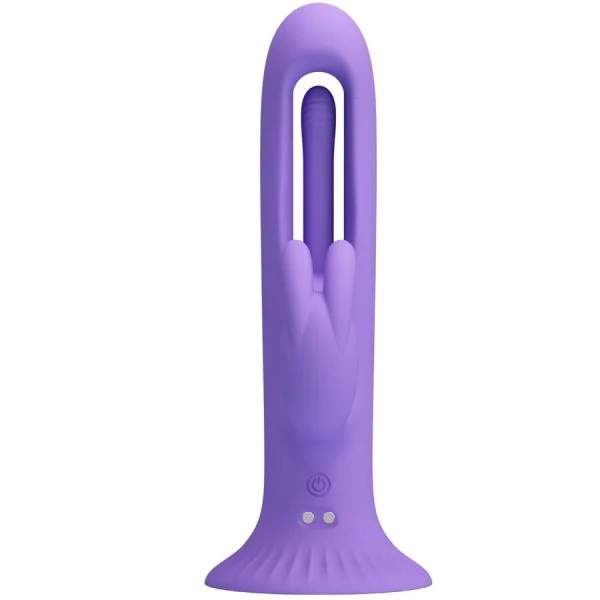 Pretty Love Killmoulis Rabbit Vibrator met 12 standen en clitorisstimulator paars