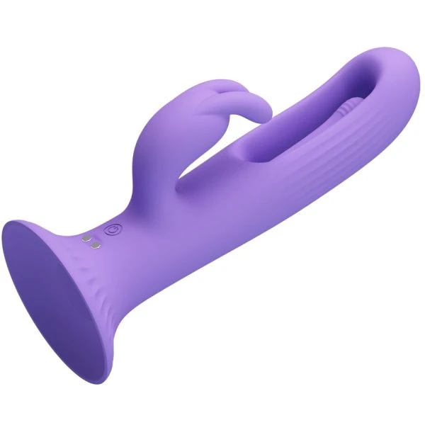 Pretty Love Killmoulis Rabbit Vibrator met 12 standen en clitorisstimulator paars