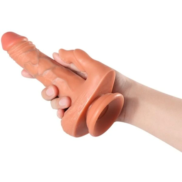Shequ Julian Dildo met clitorisstimulator en vibratie 16 cm