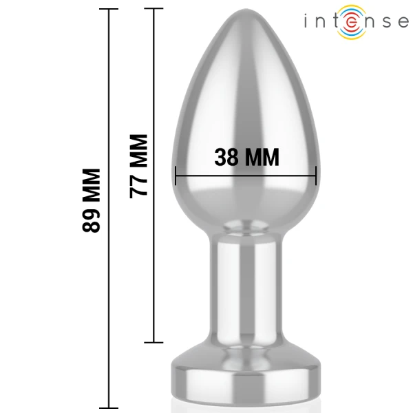Intense Vibrerende Metalen Anale Plug met LED en Afstandsbediening