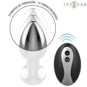 Intense Vibrerende Metalen Anale Plug met LED en Afstandsbediening Intense Vibrerende Metalen Anale Plug met LED en Afstandsbediening - Afbeelding 4
