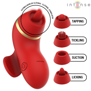 Intense Auflegevibrator mit 4 Aufsätzen, Saug- und Leckfunktion Intense Auflegevibrator mit 4 Aufsätzen, Saug- und Leckfunktion – Bild 3