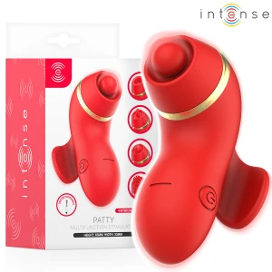 Intense Lay-On Vibrator with 4 Attachments, Suction and Licking Function