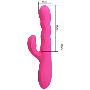 Pretty Love Konijnenvibrator met dubbele stimulatie en LED-display, Roze Pretty Love Konijnenvibrator met dubbele stimulatie en LED-display, Roze - Afbeelding 7