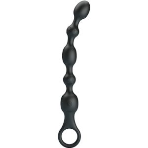 Pretty Love Analvibrator-kralenketting met 10 trillingen, siliconen, zwart Pretty Love Analvibrator-kralenketting met 10 trillingen, siliconen, zwart - Afbeelding 2