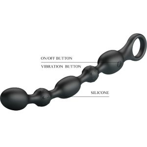 Pretty Love Analvibrator-kralenketting met 10 trillingen, siliconen, zwart Pretty Love Analvibrator-kralenketting met 10 trillingen, siliconen, zwart - Afbeelding 7