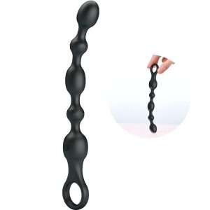 Pretty Love Analvibrator-kralenketting met 10 trillingen, siliconen, zwart Pretty Love Analvibrator-kralenketting met 10 trillingen, siliconen, zwart - Afbeelding 6