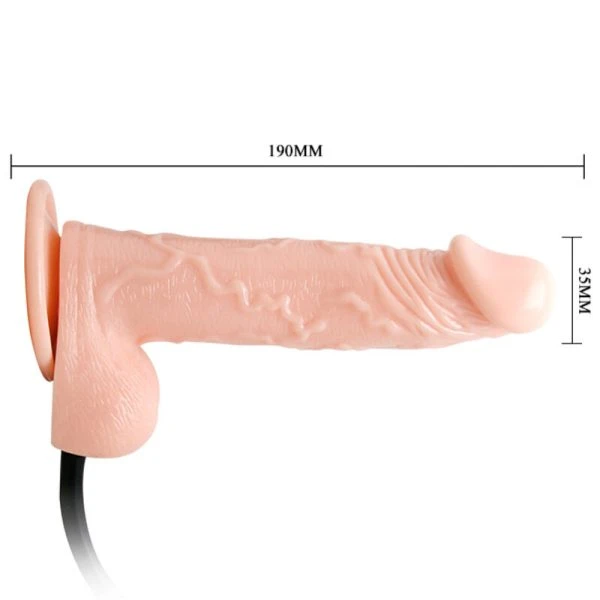 Baile Realistische opblaasbare dildo met zuignap 15 cm
