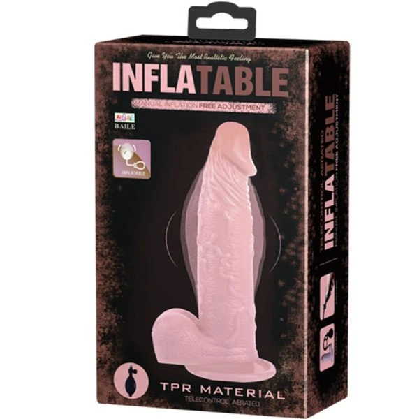 Baile Realistische opblaasbare dildo met zuignap 15 cm