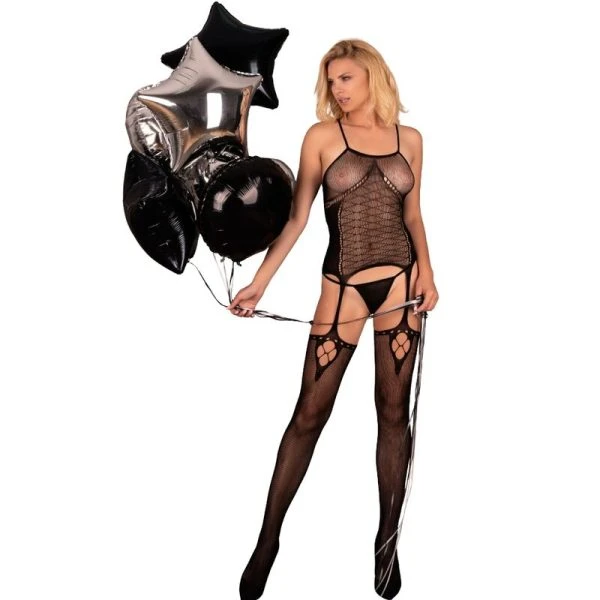 Livco Corsetti Fashion Bodystocking Amrin Zwart