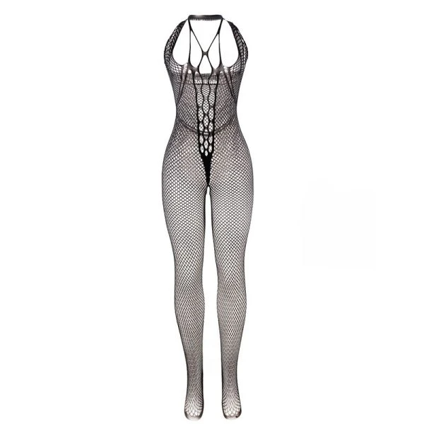 Subblime Netz-Bodystocking mit Riemen auf Brust und Rücken schwarz Subblime Netz-Bodystocking mit Riemen auf Brust und Rücken schwarz