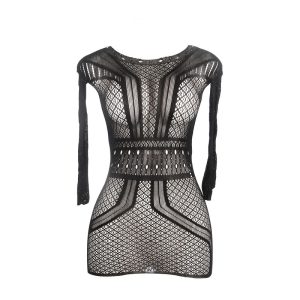 Subblime Netzkleid mit nacktem Rücken, Häkel-Optik Subblime Netzkleid mit nacktem Rücken, Häkel-Optik – Bild 4