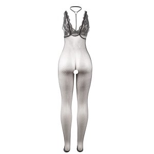 Subblime Transparenter Netz-Bodystocking mit offenem Schritt Schwarz Subblime Transparenter Netz-Bodystocking mit offenem Schritt Schwarz – Bild 6