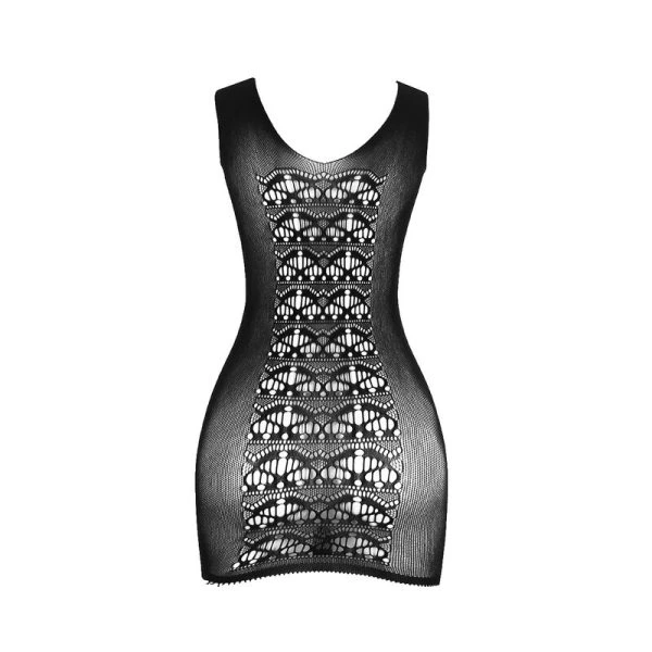 Subblime Kurzes elastisches Netz-Kleid schwarz Einheitsgröße