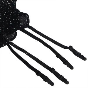 Subblime Netz-Bodystocking mit Handschuhen und Diamanten Schwarz Subblime Netz-Bodystocking mit Handschuhen und Diamanten Schwarz – Bild 7