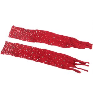 Subblime Net-Bodystocking met Handschoenen en Diamanten Rood One Size Subblime Net-Bodystocking met Handschoenen en Diamanten Rood One Size - Afbeelding 5