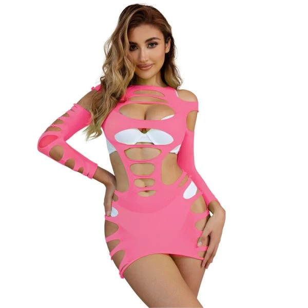Subblime Netjurkje met Lange Mouwen Roze Subblime Netjurkje met Lange Mouwen Roze