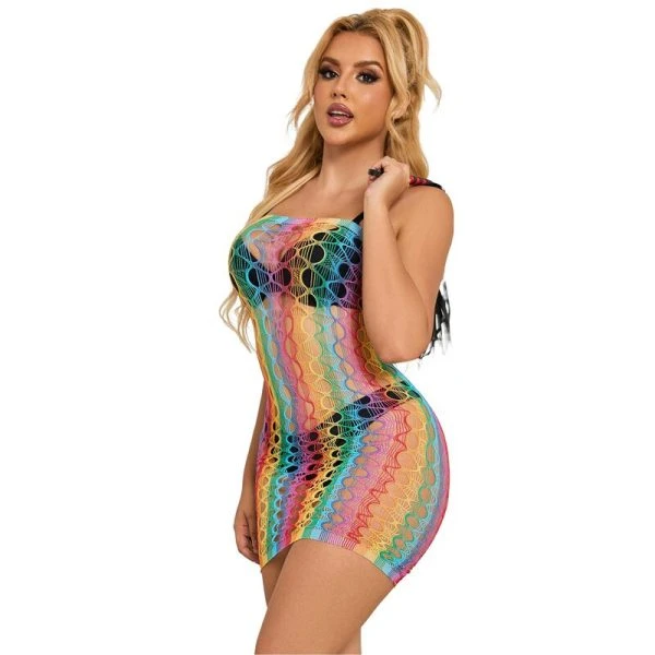 Subblime Regenboog-net Body met blote schouders Subblime Regenboog-net Body met blote schouders