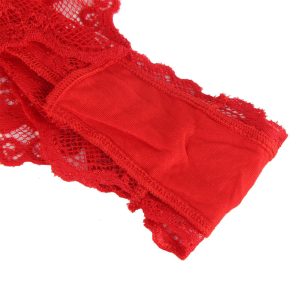 Subblime Sexy Body met ruches en riem rood S/M Subblime Sexy Body met ruches en riem rood S/M - Afbeelding 6