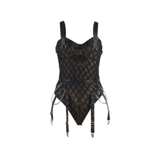 Subblime Body met kettingen en kousenriem Zwart L/XL Subblime Body met kettingen en kousenriem Zwart L/XL - Afbeelding 6