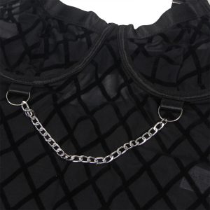 Subblime Body met kettingen en kousenriem Zwart L/XL Subblime Body met kettingen en kousenriem Zwart L/XL - Afbeelding 8