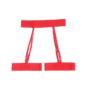 Subblime BH, String en jarretelgordel met hartjesprint rood L/XL Subblime BH, String en jarretelgordel met hartjesprint rood L/XL - Afbeelding 6