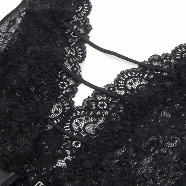Subblime Sexy Body met kousenband Zwart L/XL Subblime Sexy Body met kousenband Zwart L/XL