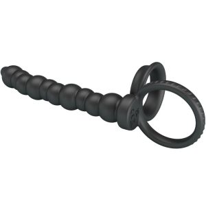 Pretty Love Dillion Double Penetration Cockring with Vibration, Black Pretty Love Dillion Double Penetration Cockring with Vibration, Black - Image 3