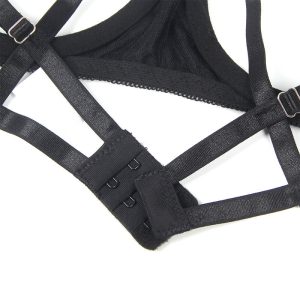 Subblime dessousset met bh, tanga en kousenband, zwart Subblime dessousset met bh, tanga en kousenband, zwart - Afbeelding 11