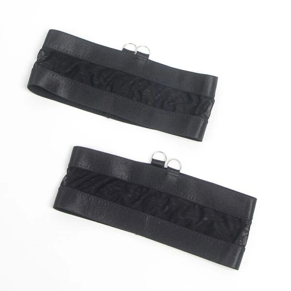 Subblime Bondage-BH met jarretelset zwart S/M