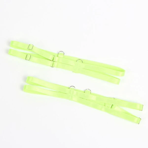 Subblime BH-set met kant en jarretelgordel Groen Blauw L/XL Subblime BH-set met kant en jarretelgordel Groen Blauw L/XL
