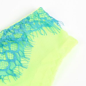 Subblime BH-set met kant en jarretelgordel Groen Blauw L/XL Subblime BH-set met kant en jarretelgordel Groen Blauw L/XL - Afbeelding 9
