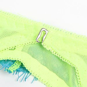 Subblime BH-set met kant en jarretelgordel Groen Blauw L/XL Subblime BH-set met kant en jarretelgordel Groen Blauw L/XL - Afbeelding 10