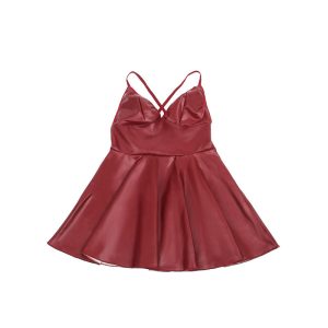 Subblime jurk met bordeauxrode leren bandjes S/M Subblime jurk met bordeauxrode leren bandjes S/M - Afbeelding 7