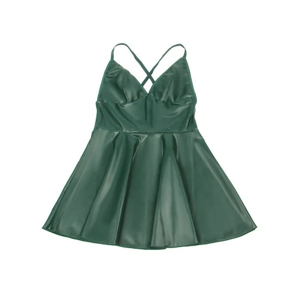 Subblime Jurk met groene leren bandjes L/XL Subblime Jurk met groene leren bandjes L/XL