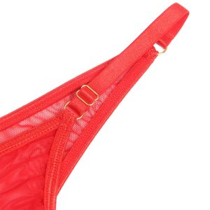 Subblime BH-set met kettingen en mesh-hart rood S/M Subblime BH-set met kettingen en mesh-hart rood S/M - Afbeelding 7