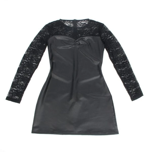 Subblime Langarmjurk met zwarte kant S/M Subblime Langarmjurk met zwarte kant S/M