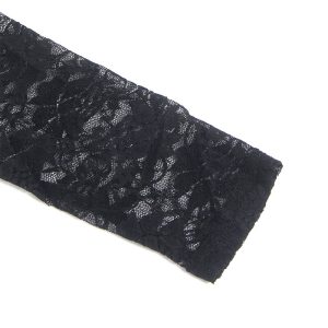 Subblime Langmouwig dessousjurk van PU-leer met kant, zwart L/XL Subblime Langmouwig dessousjurk van PU-leer met kant, zwart L/XL - Afbeelding 8
