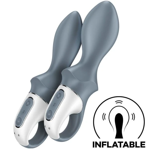 Satisfyer Air Pump Booty 1 opblaasbare anale vibrator grijs Satisfyer Air Pump Booty 1 opblaasbare anale vibrator grijs