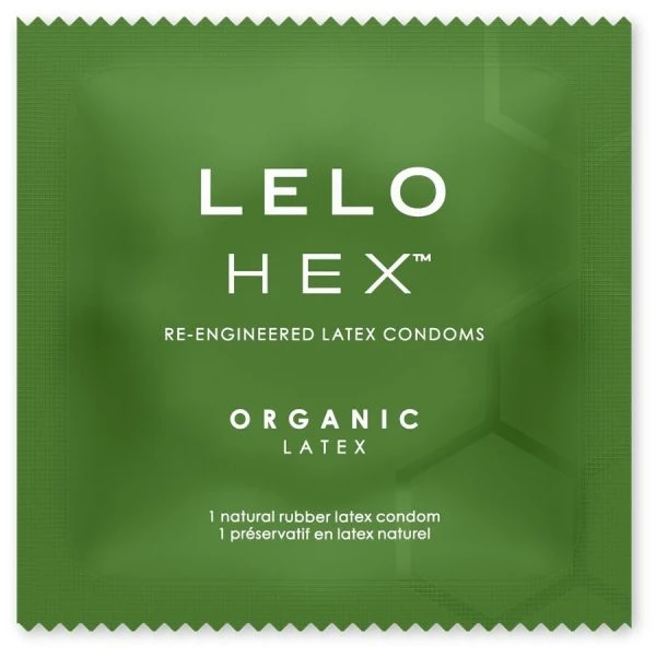 Lelo HEX Bio-kondomen met L-arginine, 3 stuks