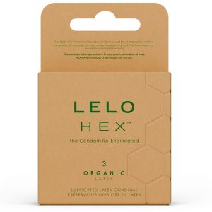 Lelo HEX Bio-kondomen met L-arginine, 3 stuks Lelo HEX Bio-kondomen met L-arginine, 3 stuks - Afbeelding 1