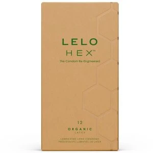 Lelo HEX Bio-Condoom, 12 stuks met L-Arginine