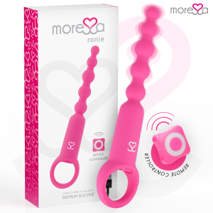 Moressa Ronie remote control anal vibrator with bead chain pink Moressa Ronie remote control anal vibrator with bead chain pink - Image 1