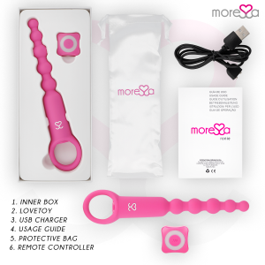 Moressa Ronie remote control anal vibrator with bead chain pink Moressa Ronie remote control anal vibrator with bead chain pink - Image 6