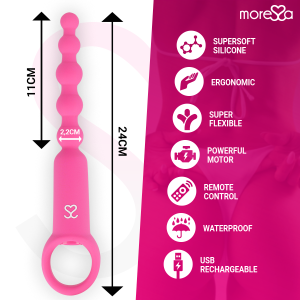 Moressa Ronie remote control anal vibrator with bead chain pink Moressa Ronie remote control anal vibrator with bead chain pink - Image 4
