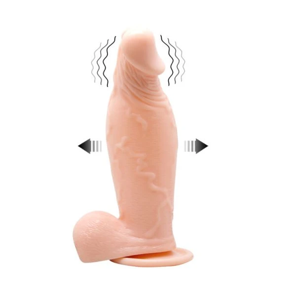 Baile Realistische opblaasbare vibrator met zuignap en afstandsbediening Baile Realistische opblaasbare vibrator met zuignap en afstandsbediening