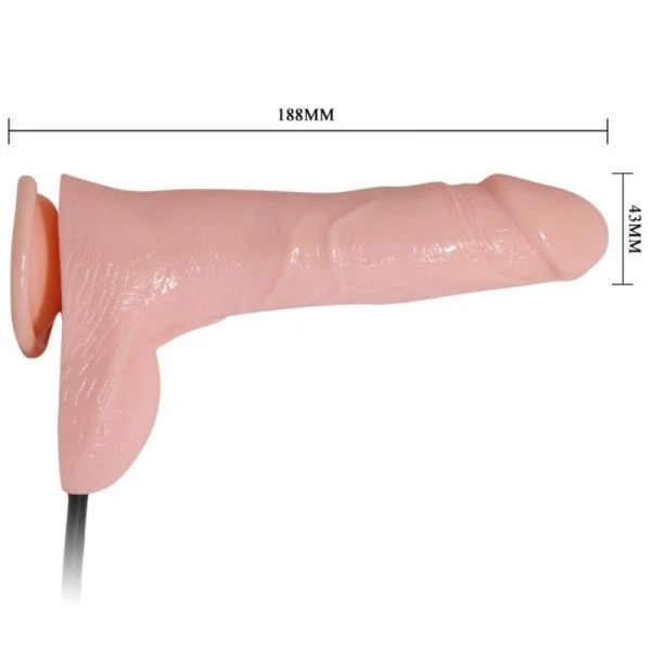 Baile Realistische opblaasbare vibrerende dildo met zuignap